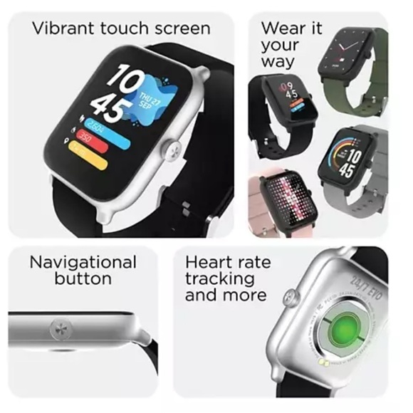 24/7 EVO Unisex Smartwatch - Fitness Tracker,‎ Heart Rate Monitor, Customizable main image 5